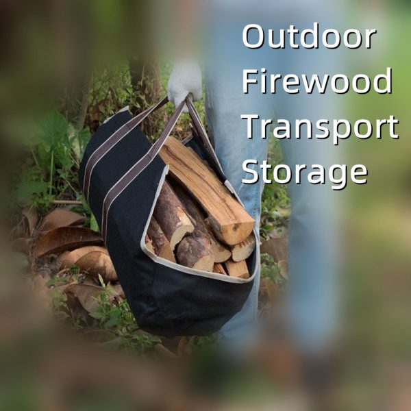 Cheminée Camping Poêle à bois Accessoires Sac de bois de rangement